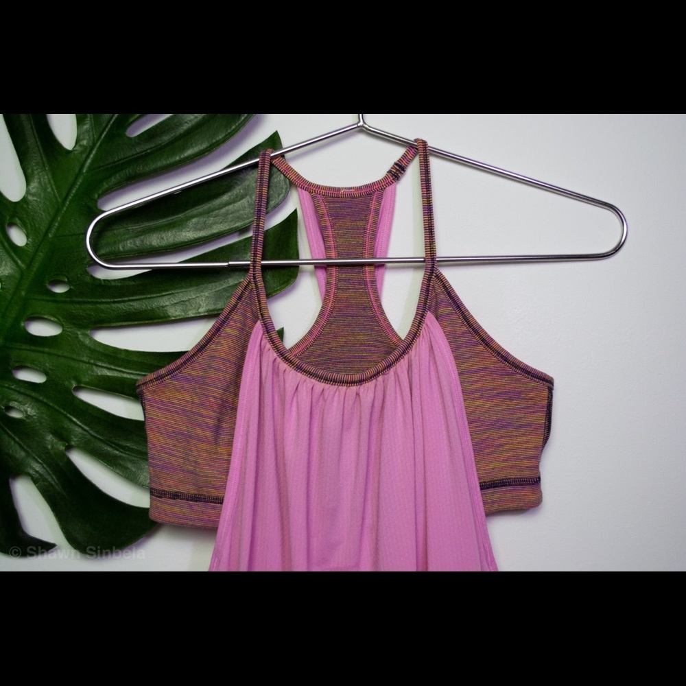 LULULEMON Pink Sports Bra Yoga Tank